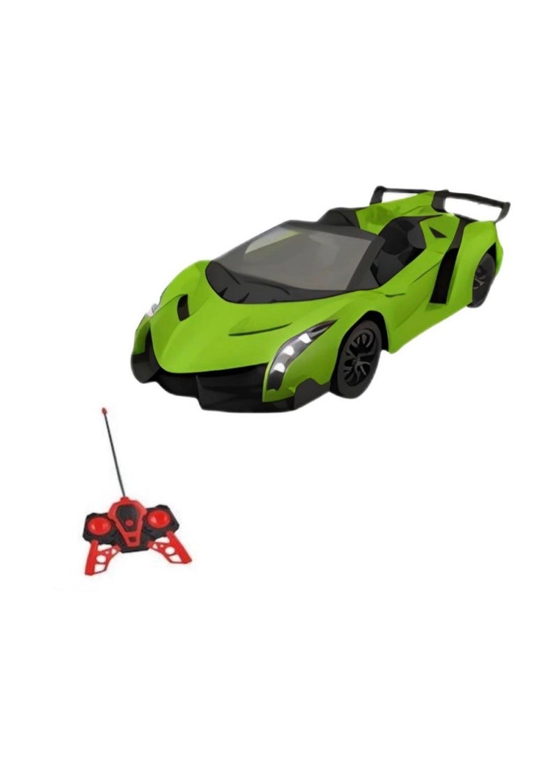 Toyland 1:18 Scale Remote Control Racing Car High Speed RC Sports Car with Controller-Green - Image 1