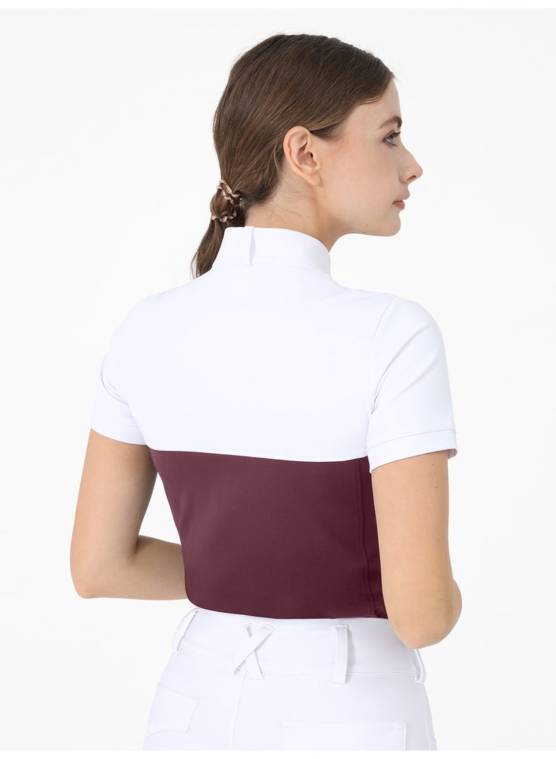 general Equestrian T-Shirts Women Riding Horse Clothes Short Sleeve Show Top - Image 4