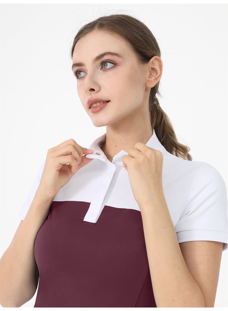 general Equestrian T-Shirts Women Riding Horse Clothes Short Sleeve Show Top - Image 3