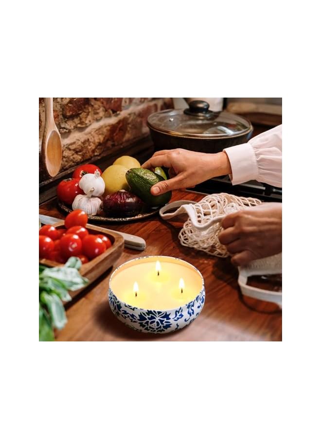 The Bros Citronella Candles Outdoor & Indoor - Large 13.5 oz Scented Candle Set 3 Pack Soy Wax Citronella for Garden Patio Yard Home Balcony Camping Backyard - Image 4