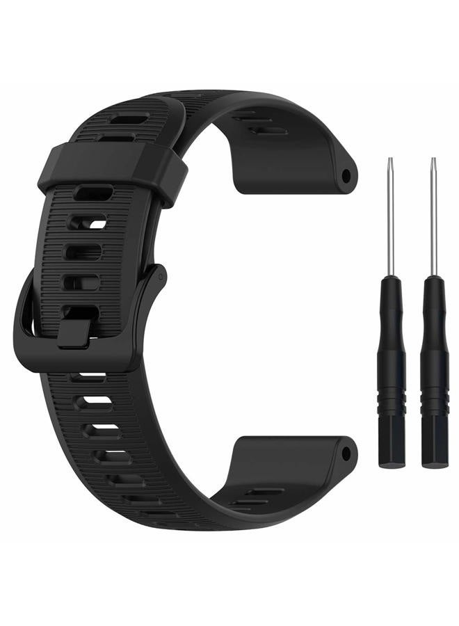 QGHXO حزام لجهاز Garmin Forerunner 945، حزام ساعة بديل من السيليكون الناعم لجهاز Garmin Forerunner 945 / Forerunner 935 (بدون متتبع) - Image 4
