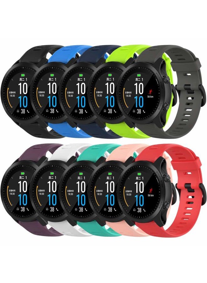 QGHXO حزام لجهاز Garmin Forerunner 945، حزام ساعة بديل من السيليكون الناعم لجهاز Garmin Forerunner 945 / Forerunner 935 (بدون متتبع) - Image 1