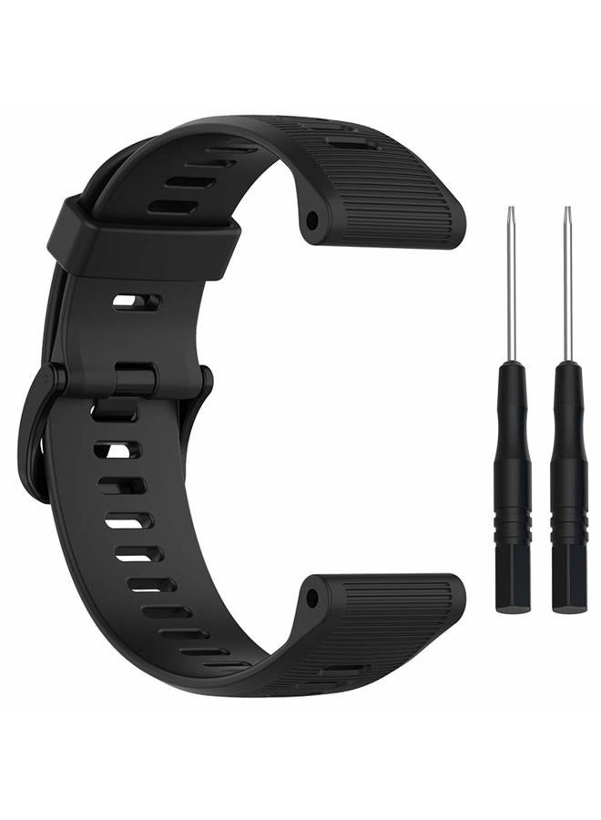 QGHXO حزام لجهاز Garmin Forerunner 945، حزام ساعة بديل من السيليكون الناعم لجهاز Garmin Forerunner 945 / Forerunner 935 (بدون متتبع) - Image 5
