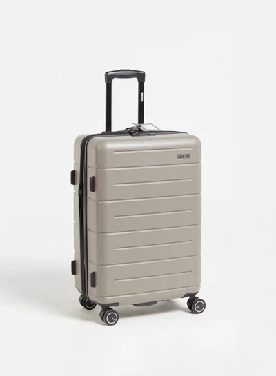 Wave Textured Hardcase Luggage Trolley Bag with Retractable Handle