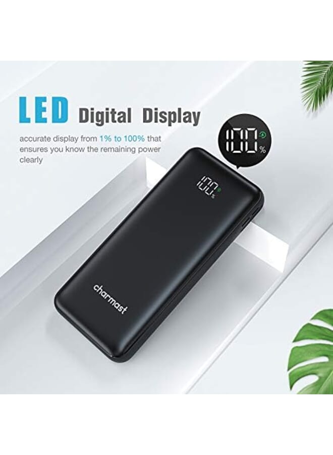 Power Bank Pd 23800Mah Usb C 18W Power Delivery Portable Charger Led Display Battery Pack With 2 Input And 4 Output Compatible With Cell Phone Tablets