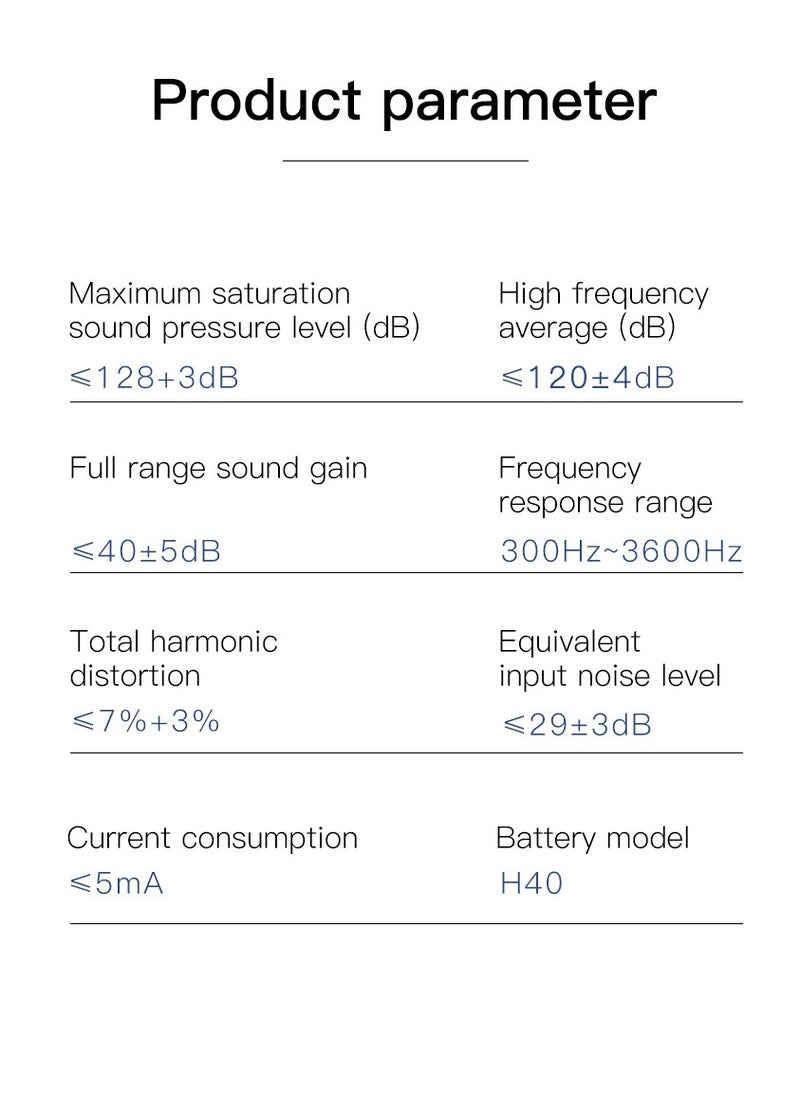 Generic - Rechargeable Hearing Amplifiers with Noise Reduction, Digital Personal Sound Amplifier Devices for Seniors with Volume Control - Image 1