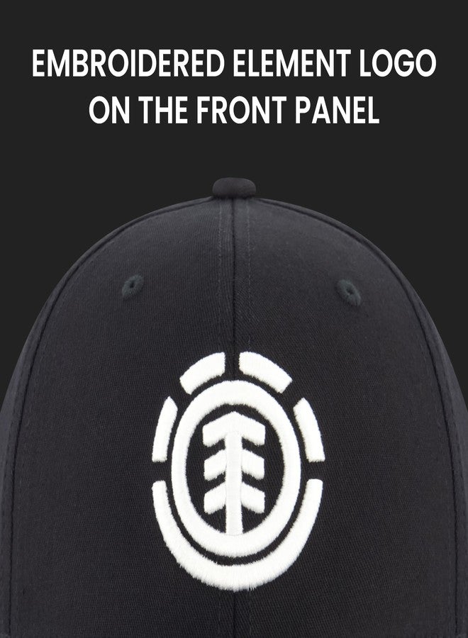 Element Baseball Hat, Adult Flex Fit Active Sport Cap with Curved Brim, Black - Image 3