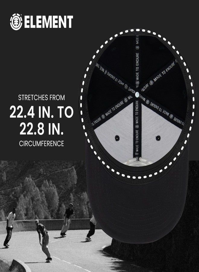 Element Baseball Hat, Adult Flex Fit Active Sport Cap with Curved Brim, Black - Image 5