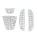 CUCHIYUN Bling Crystal Car Front Emblem Cover Sticker Compatible with Honda 10th Gen Civic Sedan 2022 2021 2020 2019 2018 car Front Logo - Image 2
