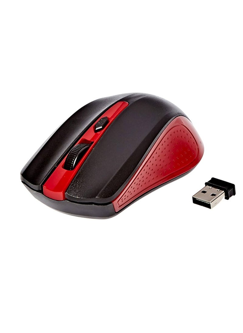 Enet Enet G211-55 Wireless Optical Mouse - Red  - Image 1