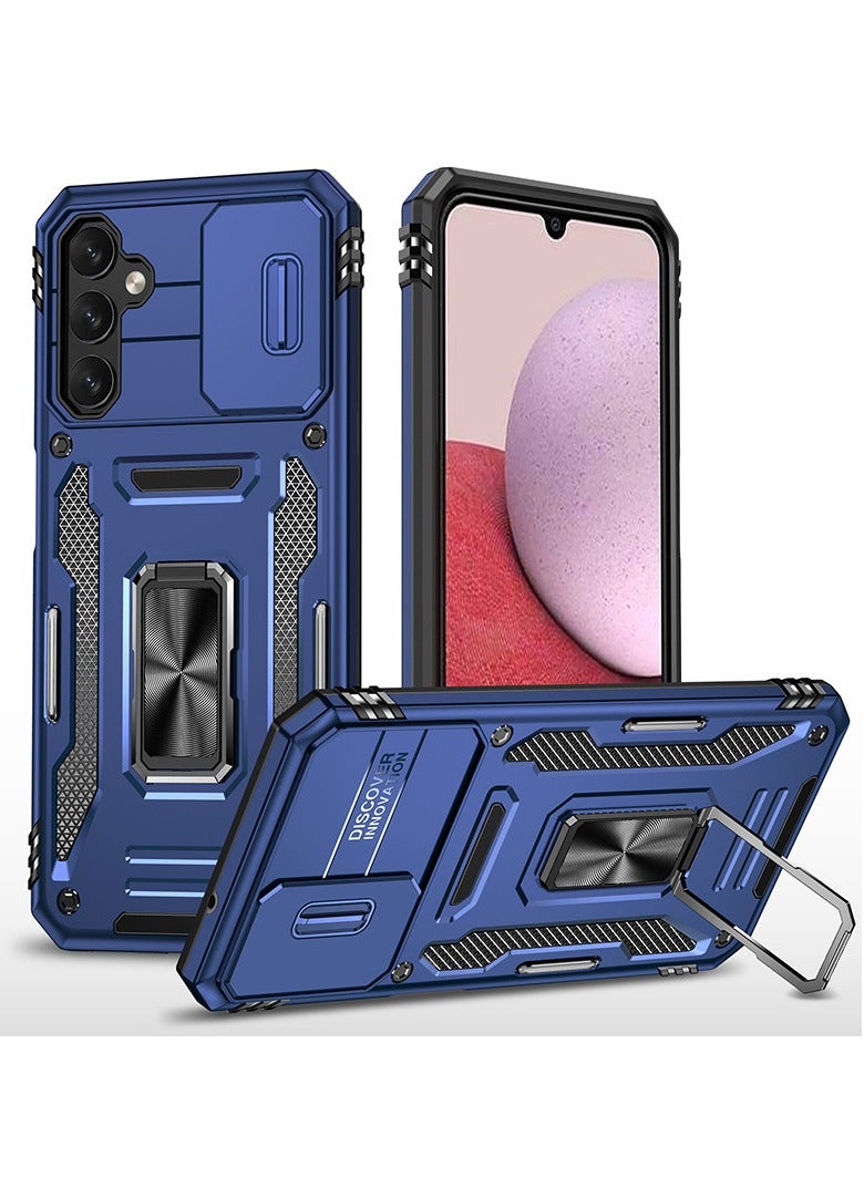 general The phone case is compatible with Galaxy A14 5G, Samsung Galaxy A14 5G with Protective Camera Cover and Ring Stand, Samsung A14 5G Shock-Absorbing Double Layer Military Case