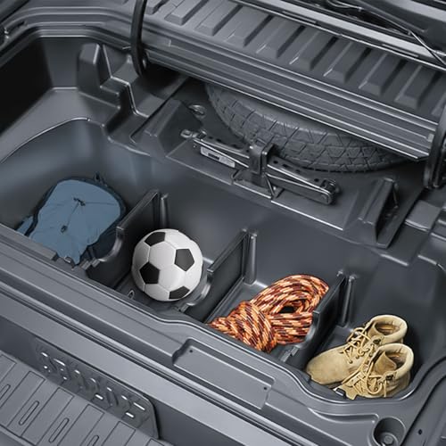 HGWEI Trunk In-Bed Dividers Compatible with 2017-2026 Honda Ridgeline Accessories Trunk Cargo Organizer Tailgate Rear Insert Compartment Tray (3Pcs) - Image 2