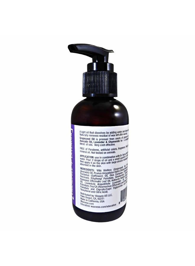wax necessities Waxness Dr. Bump Hydrophilic Concentrated Non-Clogging Oil with Grapeseed, Avocado Chamomile and Lavender 4 Ounces - Image 3