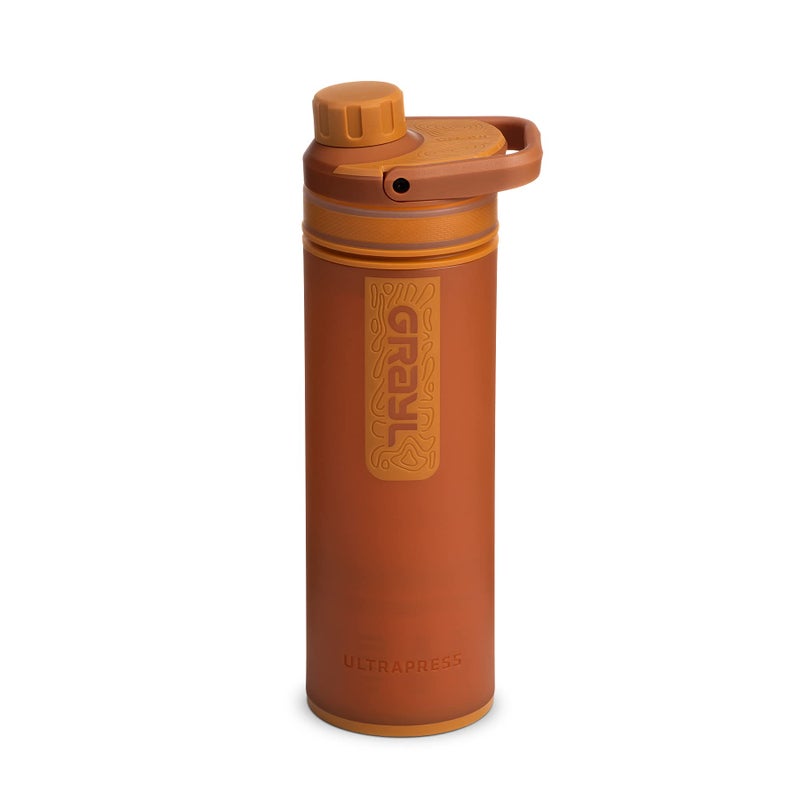 GRAYL UltraPress Water Purifier Filter Bottle for Hiking Backpacking and Travel Mojave Redrock - Image 2