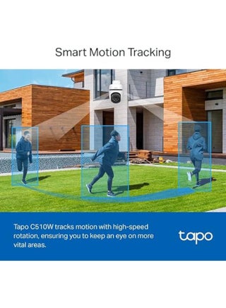 كاميرا مراقبة خارجية TP-Link Tapo C510W، كاميرا WiFi IP، كاميرا WiFi بزاوية 360¬∞، دقة 2K، رؤية ليلية بالألوان الكاملة، IP65 مقاومة للماء، تتبع ذكي للحركة، صوت ثنائي الاتجاه - view 5