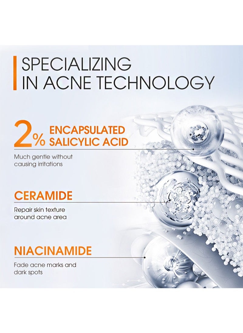 SKIN EVER - Salicylic Acid Anti Acne Serum，Contains Salicylic Acid, Niacinamide, Centella Asiatica Extract, And Ceramide To Clear Acne, Fade Acne Marks, And Repair Damaged Skin (20ml) - Image 1