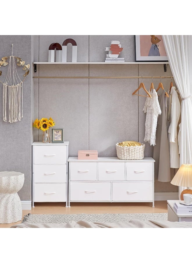 SKY-TOUCH Storage Cabinet: Bedroom Dresser with 5 Drawers - Image 4