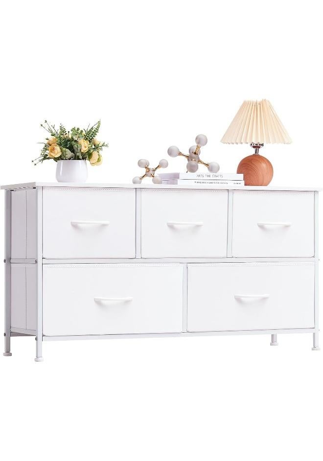 SKY-TOUCH Storage Cabinet: Bedroom Dresser with 5 Drawers - Image 1