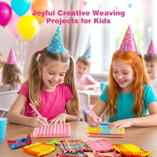 PP OPOUNT Weaving Loom Kit for Kids & Adults, 432 Craft Loops Potholder Loom Kit for Girls Ages 6 7 8 9 10 11 12, DIY Arts and Craft Kit for Beginners Making Potholders, St. Patrick Day Gifts for Kids - Image 2