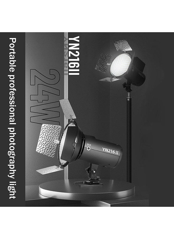 YONGNUO YONGNUO YN216II Bi-Color LED Video Light 24W High Power Photography Light 2700K-9900K Dimmable 332pcs Beads Support Remote Control for Live Streaming Home Studio Comercial Photography  - Image 2