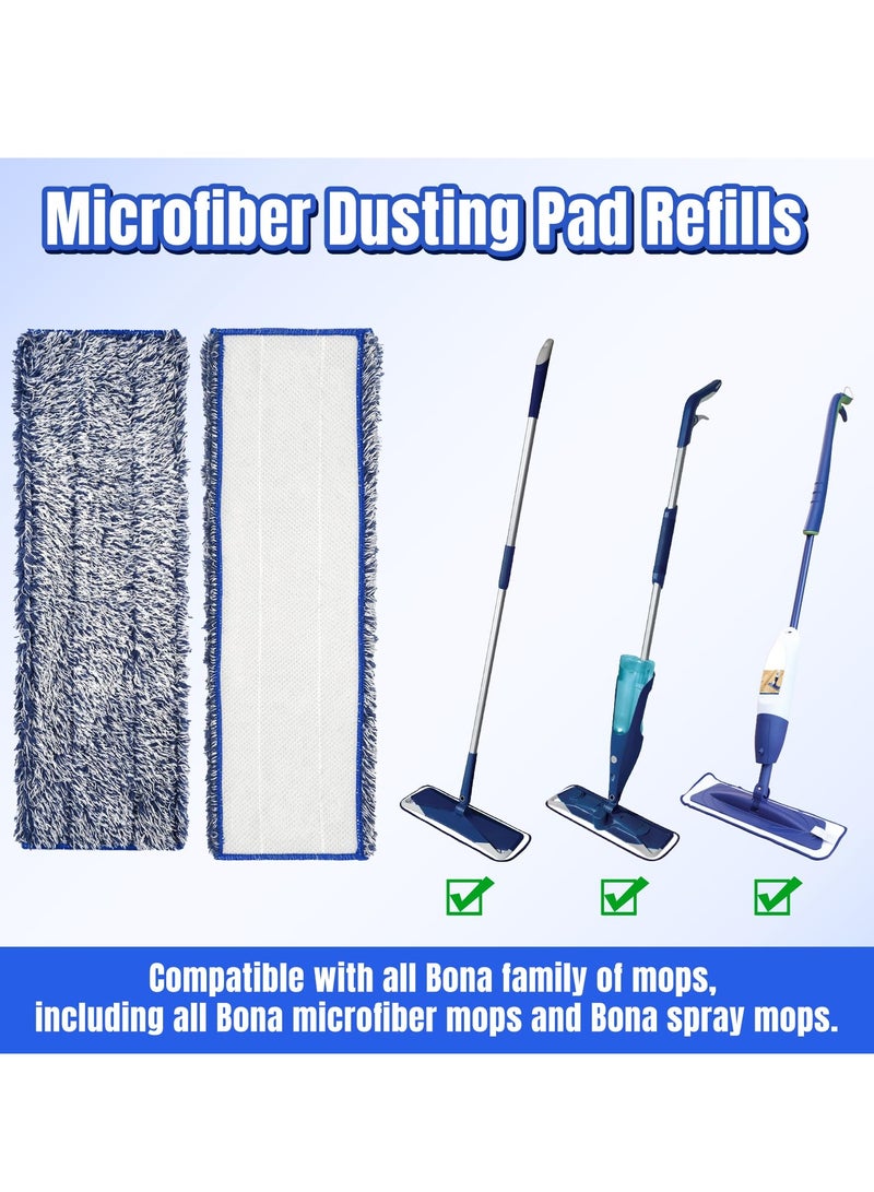 Excefore Mop Pads for Bona, 3 Pack Microfiber Dusting Pad for Bona Family of Mops, Washable & Reusable Refills, Mop Pads Refill for Hard Surface Floors - Image 2