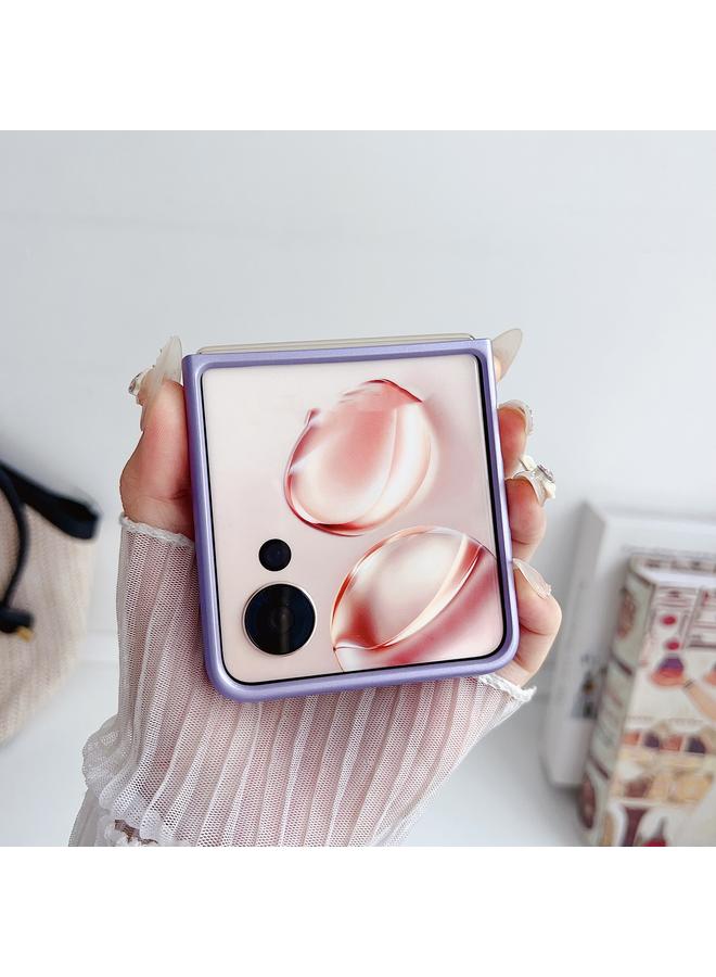 erorex Case For Honor Magic V Flip Illusory Color Leather Texture PC Phone Case - Image 3