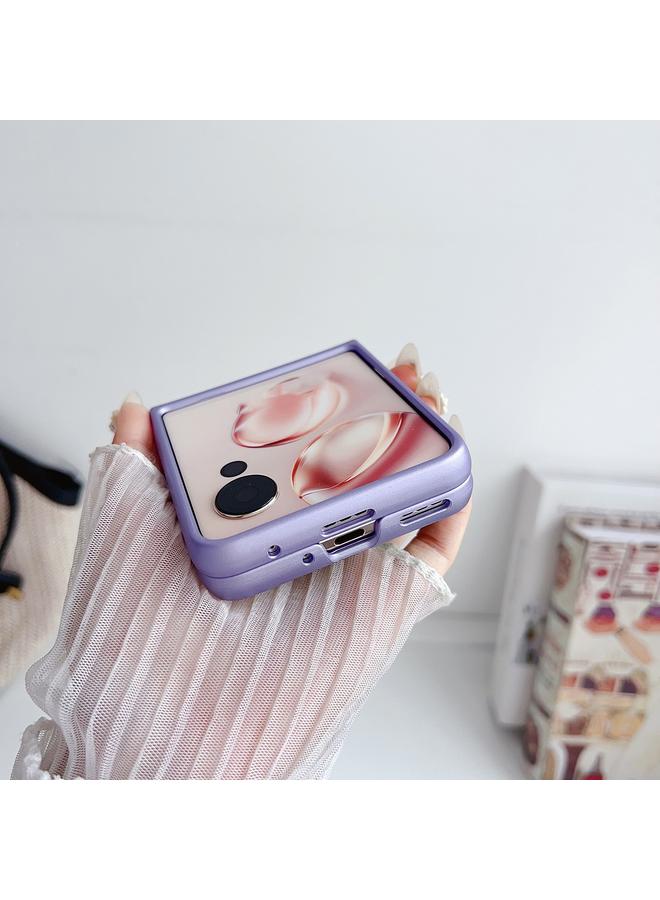 erorex Case For Honor Magic V Flip Illusory Color Leather Texture PC Phone Case - Image 4