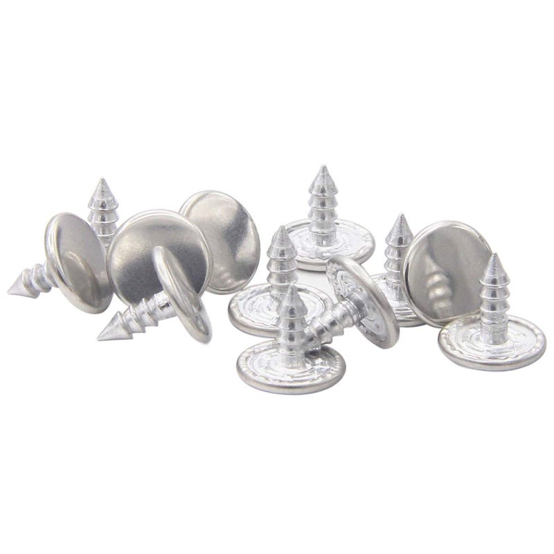 Enosea 17Mm Brass Jean Button Replacement  Enosea No Sew Tack Buttons 12 Set - Image 4