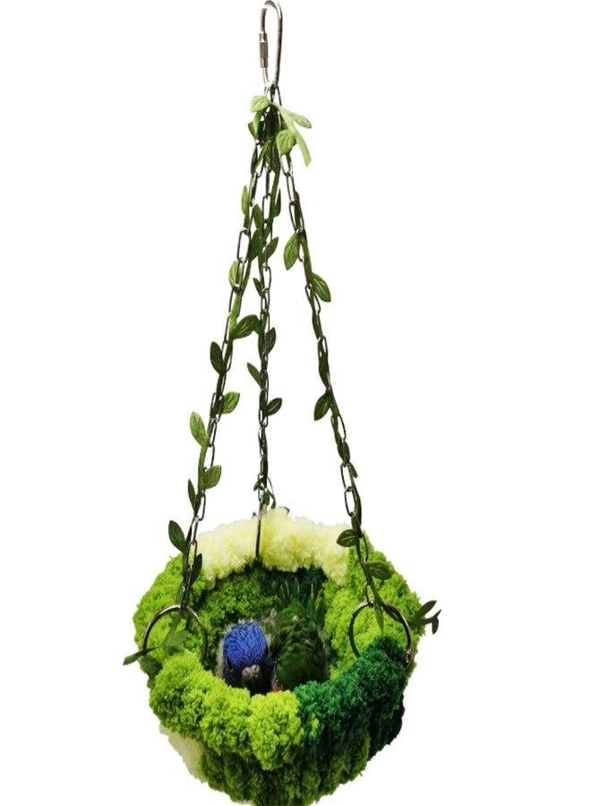 Barn Eleven Bird Nest Hanging Hammock Bed Toy for Small Medium Pet Parrot Parakeet Cockatiel Conure Cockatoo Amazon Lovebird Budgie Finch Canary Hamster Rat Gerbils Chinchilla Cage Stand Perch (Multicolor) - Image 5