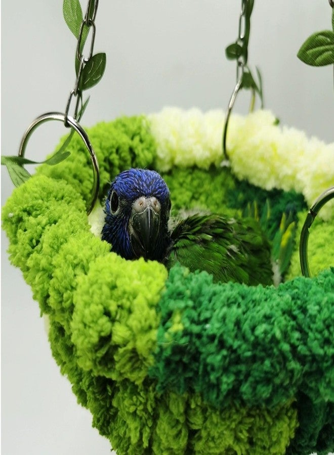 Barn Eleven Bird Nest Hanging Hammock Bed Toy for Small Medium Pet Parrot Parakeet Cockatiel Conure Cockatoo Amazon Lovebird Budgie Finch Canary Hamster Rat Gerbils Chinchilla Cage Stand Perch (Multicolor) - Image 3