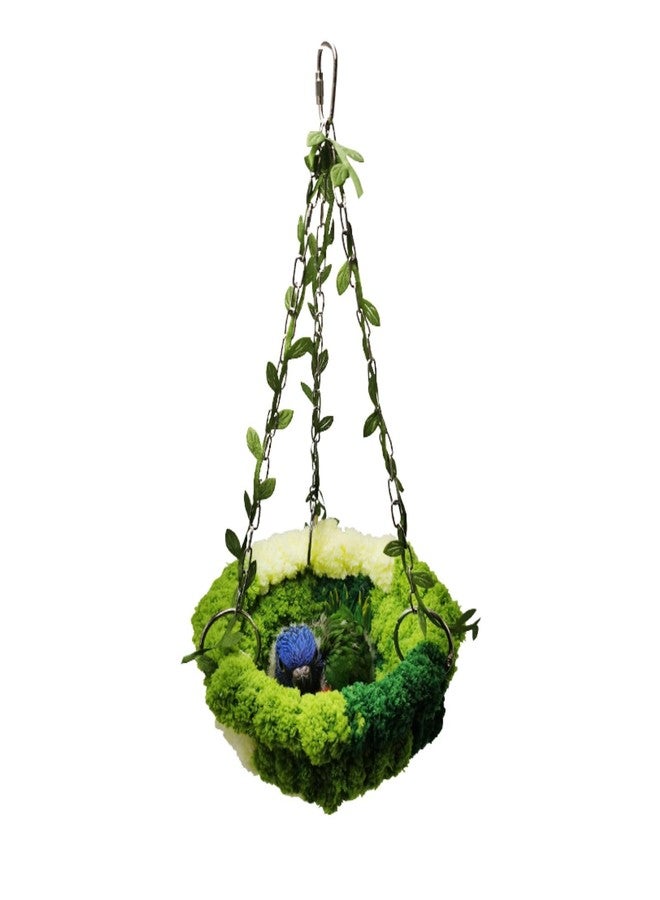 Barn Eleven Bird Nest Hanging Hammock Bed Toy for Small Medium Pet Parrot Parakeet Cockatiel Conure Cockatoo Amazon Lovebird Budgie Finch Canary Hamster Rat Gerbils Chinchilla Cage Stand Perch (Multicolor) - Image 1