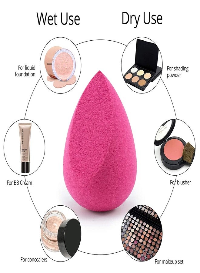 MEPOINT Beauty Makeup Sponge | Latex Free | Unique Shape | Precise Edges | Reusable & washable | Soft & Bouncy | Foam Sponge | Multipurpose - Image 2