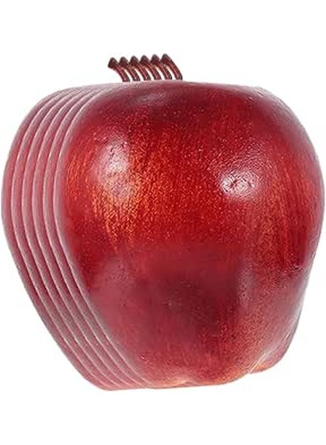 Realistic Red Artificial Apple Decor 6Pcs Set For Home Kitchen Display Party Props - Image 1