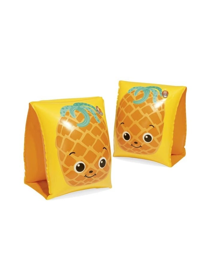 MUMS PLANET Children's swimming arm floats with pineapple design - helps with buoyancy in water - safe and comfortable design - suitable for boys and girls." Arm floats-floats-swimming pool float-Water games - Image 1