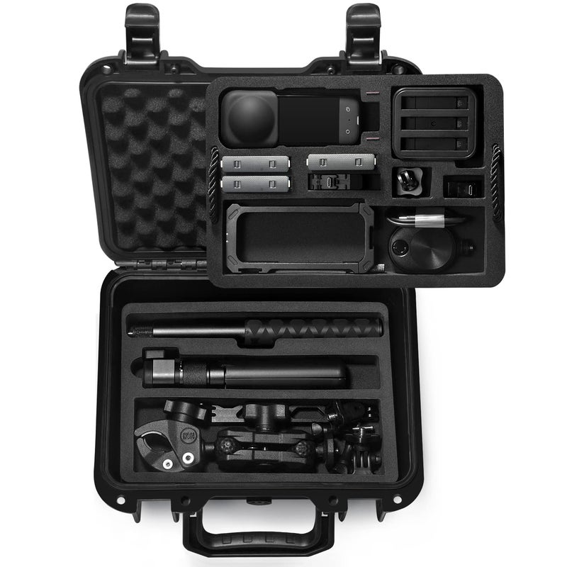 Lekufee Portable Waterproof Carrying Case Compatible with Insta360 X4, Insta360 X3,Insta360 ONE X2 Camera and Accessories(Case Only) - Image 1