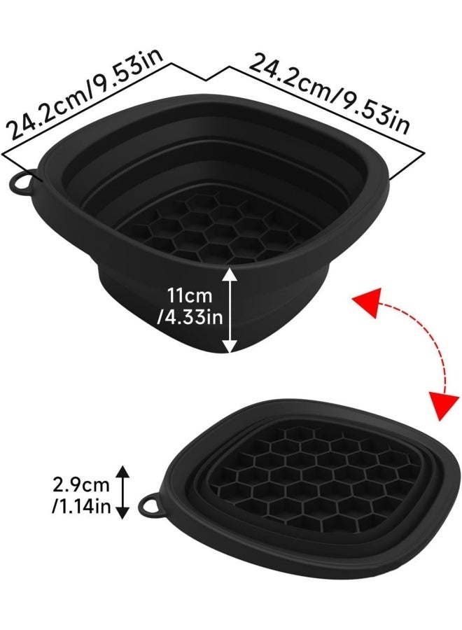 Foldable Face Ice Bath Bowl, Silicone Facial Tub with Built-In Ice Tray, Portable Cold Therapy Skincare Tool for Puffiness Relief, Tighten Pores & Refresh Skin, Reusable Dunking Basin for Home, Travel - Image 2