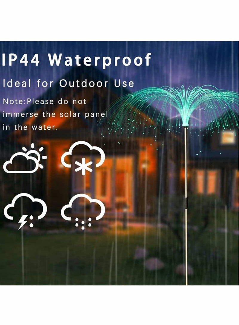 Excefore 5 Pack Solar Garden Lights Outdoor, Color Changing Solar Flowers Garden Lights, Waterproof Outdoor Decorative Solar Jellyfish Light for Yard Patio Garden Pathway Holiday - Image 4