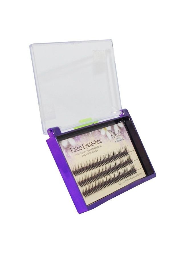 Bodermincer 120pcs 0.10mm Thickness Handmade Fish Tail False Lahses Thick Natural Long Black Individual False Eyelashes Fake Eye Lashes Extensions Makeup Tool (14mm)  - Image 5