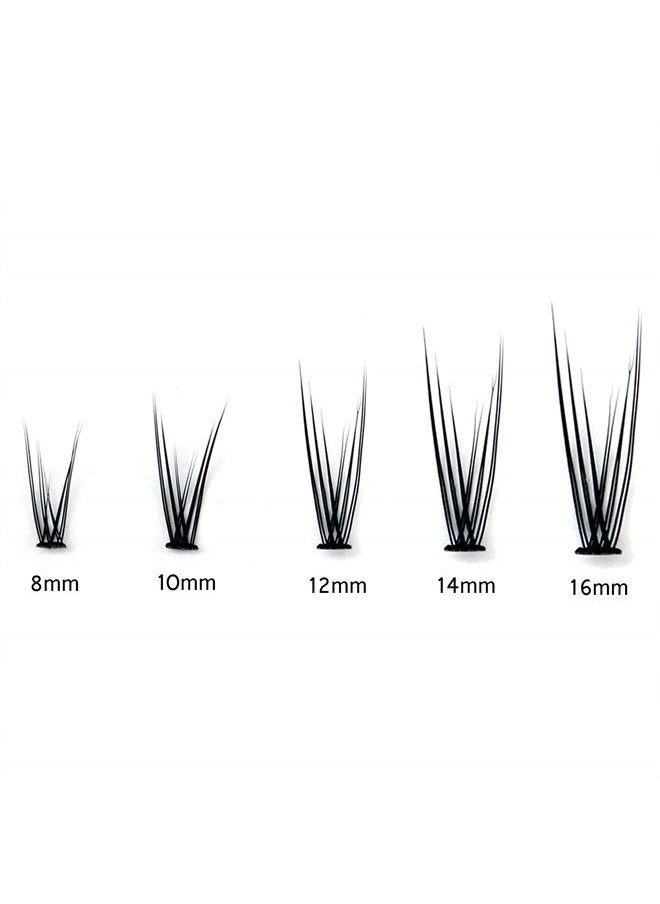 Bodermincer 120pcs 0.10mm Thickness Handmade Fish Tail False Lahses Thick Natural Long Black Individual False Eyelashes Fake Eye Lashes Extensions Makeup Tool (14mm)  - Image 2