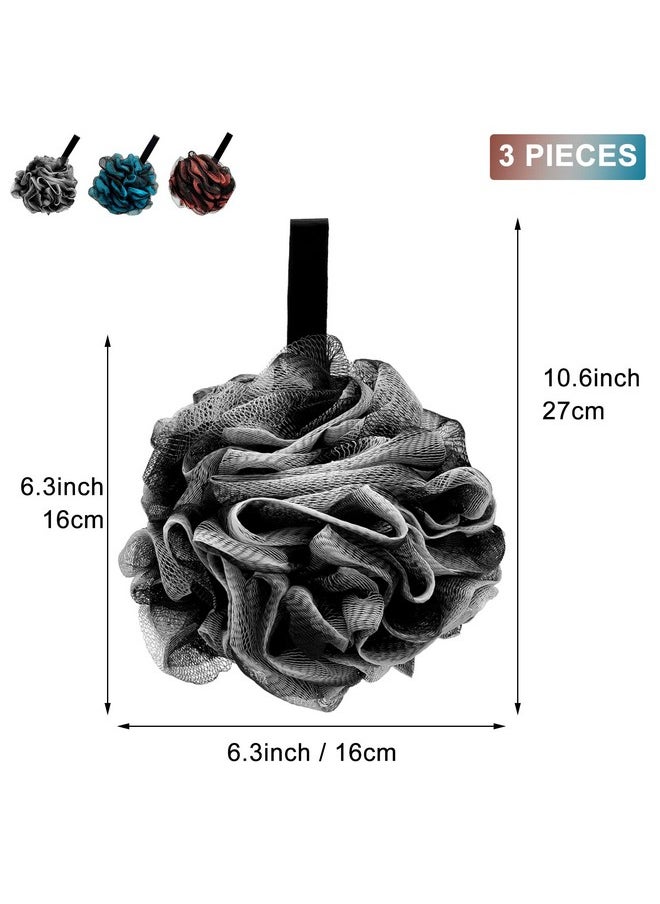 Scartink - Loofah Bath Shower Sponge Body Scrubber 75G Xl Exfoliate Mesh Pouf Shower Bouquet 3 Pack Body Wash For Women And Men - Image 1
