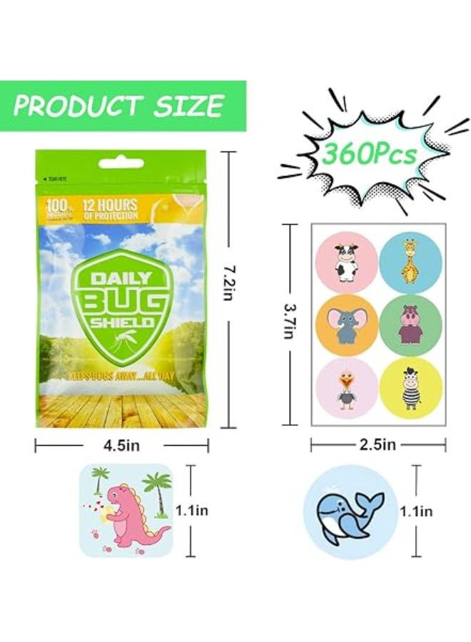KASTWAVE 360 Pack Mosquito Repellent Patches Stickers for Kids & Adults – Natural Plant-Based Mosquito Stickers for Outdoor Travel, Camping & Hiking - Image 4