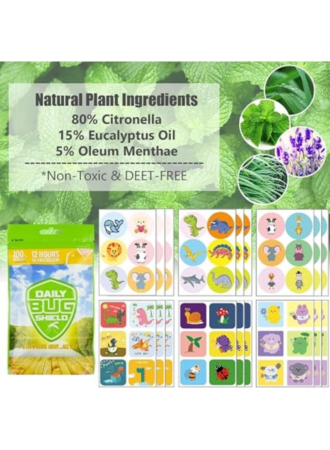 KASTWAVE 360 Pack Mosquito Repellent Patches Stickers for Kids & Adults – Natural Plant-Based Mosquito Stickers for Outdoor Travel, Camping & Hiking - Image 2