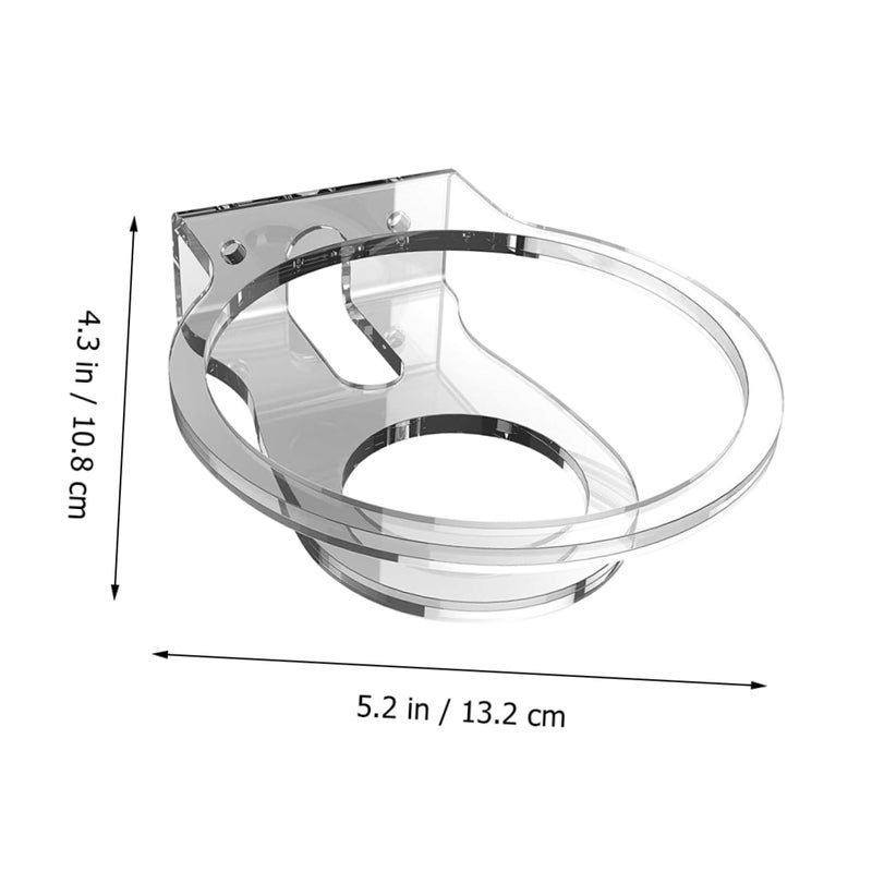 Wall Mounted Acrylic Speaker Rack Transparent Audio Storage Space Saving Design Strong Bearing - Image 3