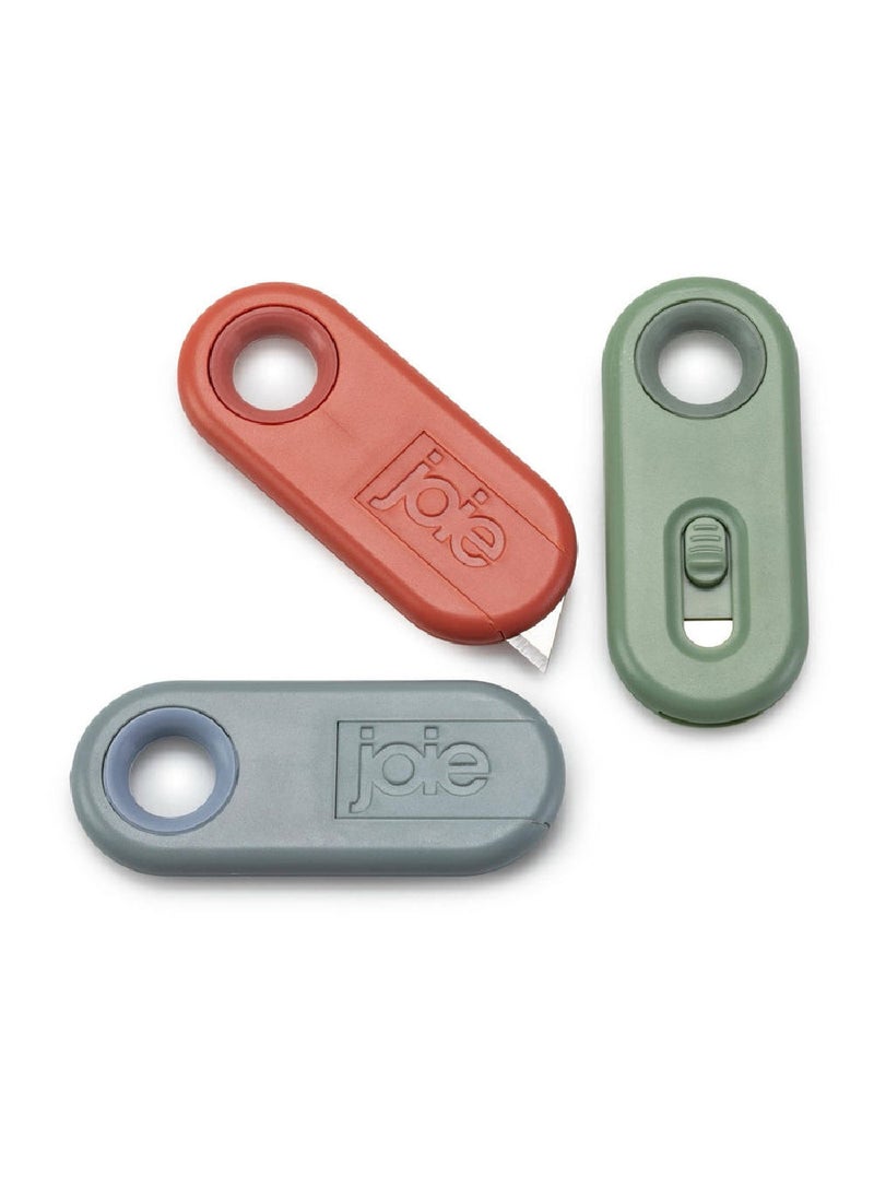 Joie Retracto Knife – Compact Terracotta Utility Knife with Retractable Blade, Safe & Easy to Use for Kitchen, Crafts & DIY Projects