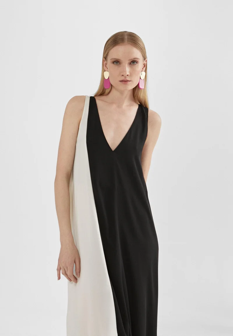 Lola Casademunt Two-tone midi dress