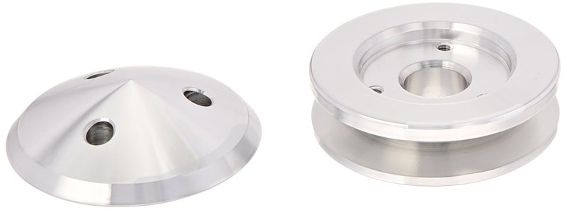 March Performance 137 Performance Series Clear Powdercoat Aluminum 1-Groove Alternator Pulley - Image 3