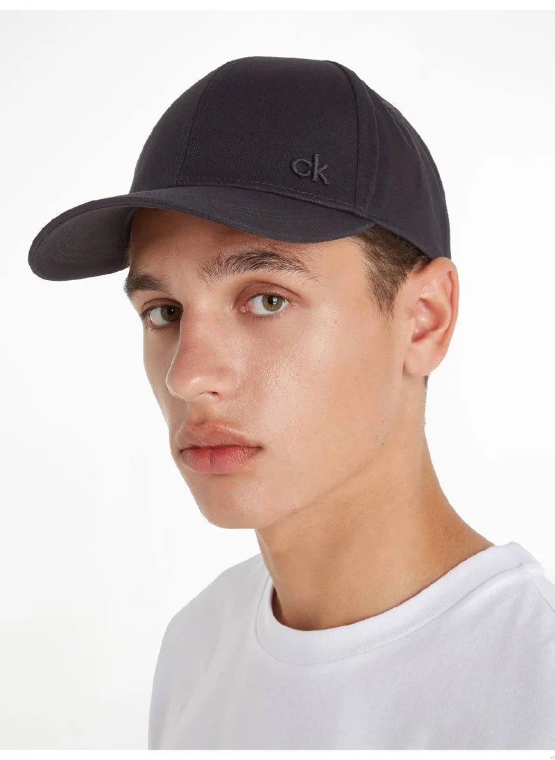 CALVIN KLEIN Men's Cotton Twill Cap, Black