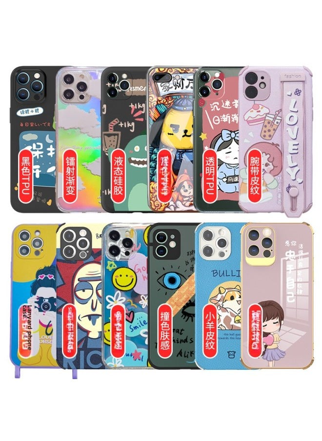 Generic - Applicable To Map Custom Apple's Mobile Phone Case A Batch Of Glass Shell IPhone15/xsmax Protective Cover-Color:Transparent Headphone Cover-Applicable Model:iPhone13 Pro Max - Image 1