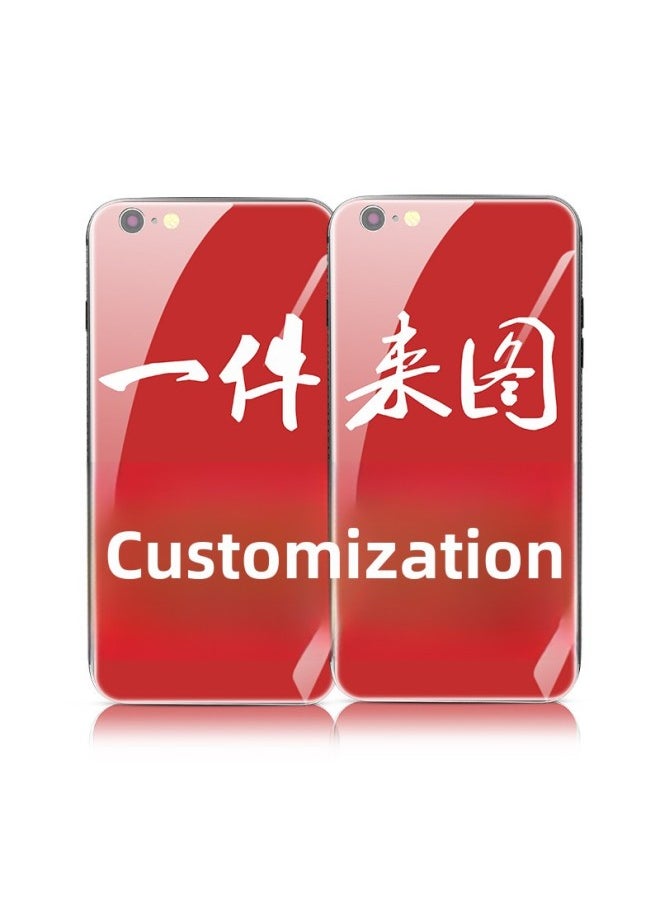 Generic - Applicable To Map Custom Apple's Mobile Phone Case A Batch Of Glass Shell IPhone15/xsmax Protective Cover-Color:Transparent Headphone Cover-Applicable Model:iPhone13 Pro Max - Image 1