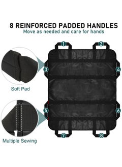 Ru syanl Bed Positioning Pad with Reinforced Handles 120cm x 100cm Lifting Turning Patient Sheet Transfer Blanket for Caregiver Bedridden Elderly  - Image 4